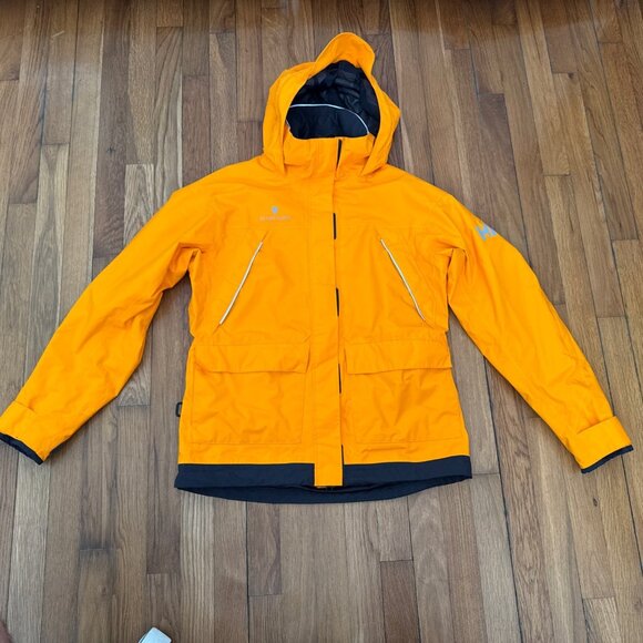 Helly Hansen Seabourn Women's Full Zip Jacket Polar Shield Parka Orange Size M - Picture 1 of 8